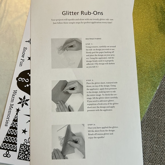 Glitter rub on Winter Cheer - Picture 6 of 8